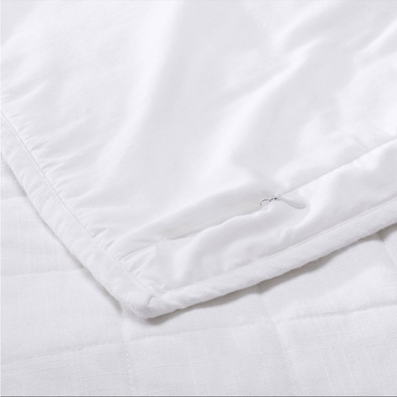 Casaluna Heavyweight Linen Blend Sham Standard White - Picture 4 of 5
